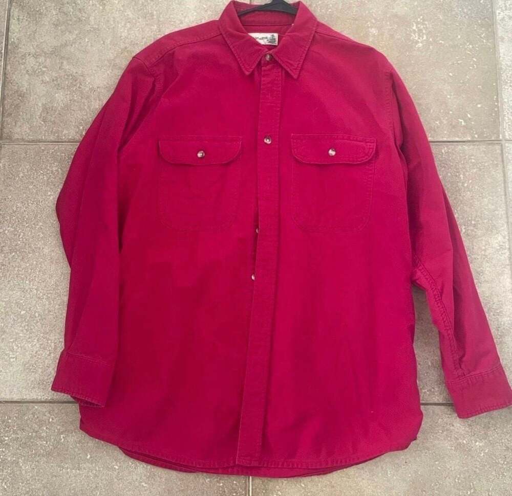 Vintage Mens Fieldmaster Long Sleeve Button Down Shirt Large